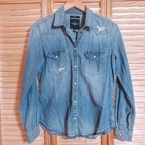 AMERICAN EAGLE Slim Fit Jean Jacket
